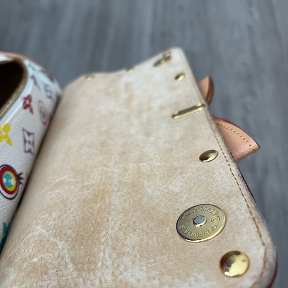 LV Marikami White Multicolor Monogram with studs bag - Picture 10 of 12